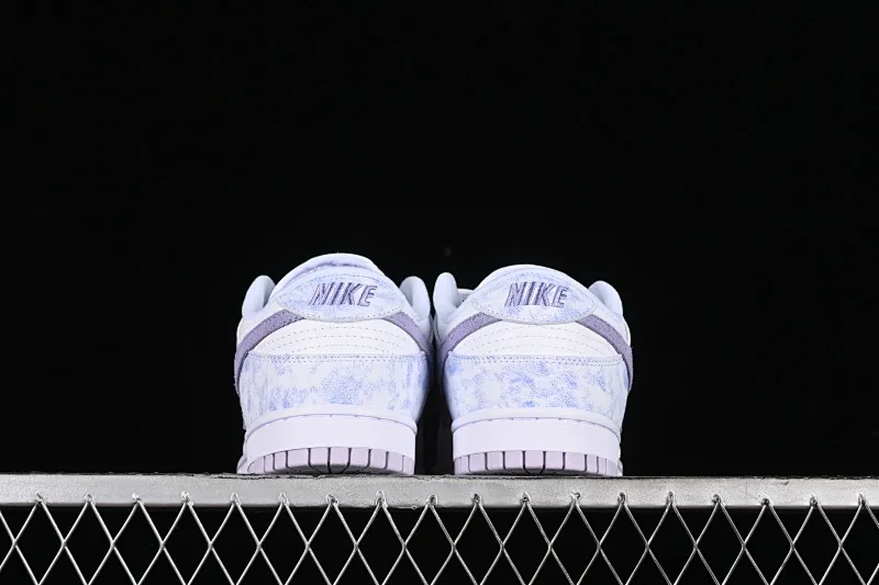 All categories Nk SB Dunk series Nk SB Dunk Low low-top sneakers Nk SB Dunk Low Prm white and light purple color SB smashed backboard fashion casual sneakers DM9467-500